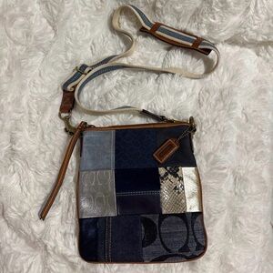 Coach Vintage Denim Y2K Patchwork Crossbody Bag